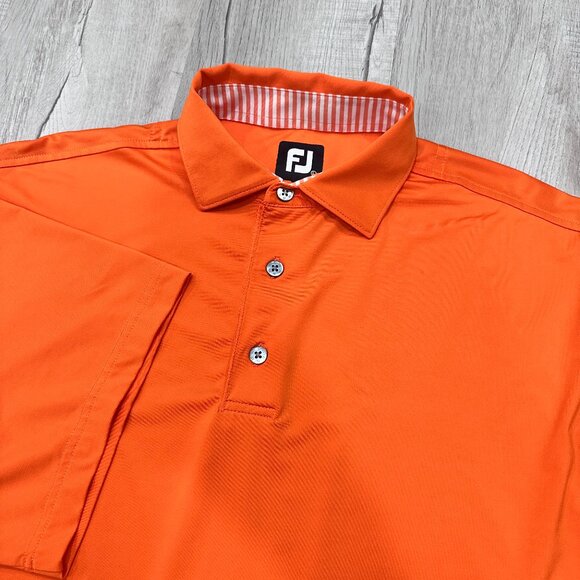 FootJoy Other - FootJoy Golf Polo Mens Large Tennessee Orange Short Sleeve Athletic Performance